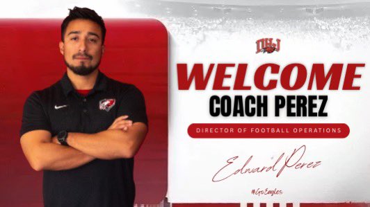 Welcome Coach Perez to The Hill! 

Coach Perez will serve as our Director of Football Operations at DHJ. Coach has served the Diamond Hill-Jarvis community for 7 years and we are excited for him to be back. 

#GoEagles🦅