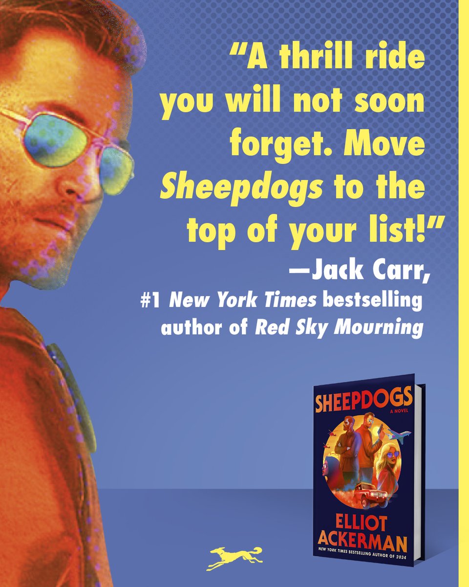 AAKnopf's tweet image. Your next page-turning summer read is almost here! SHEEPDOGS by @elliotackerman hits shelves August 5.
penguinrandomhouse.com/books/775346/s…