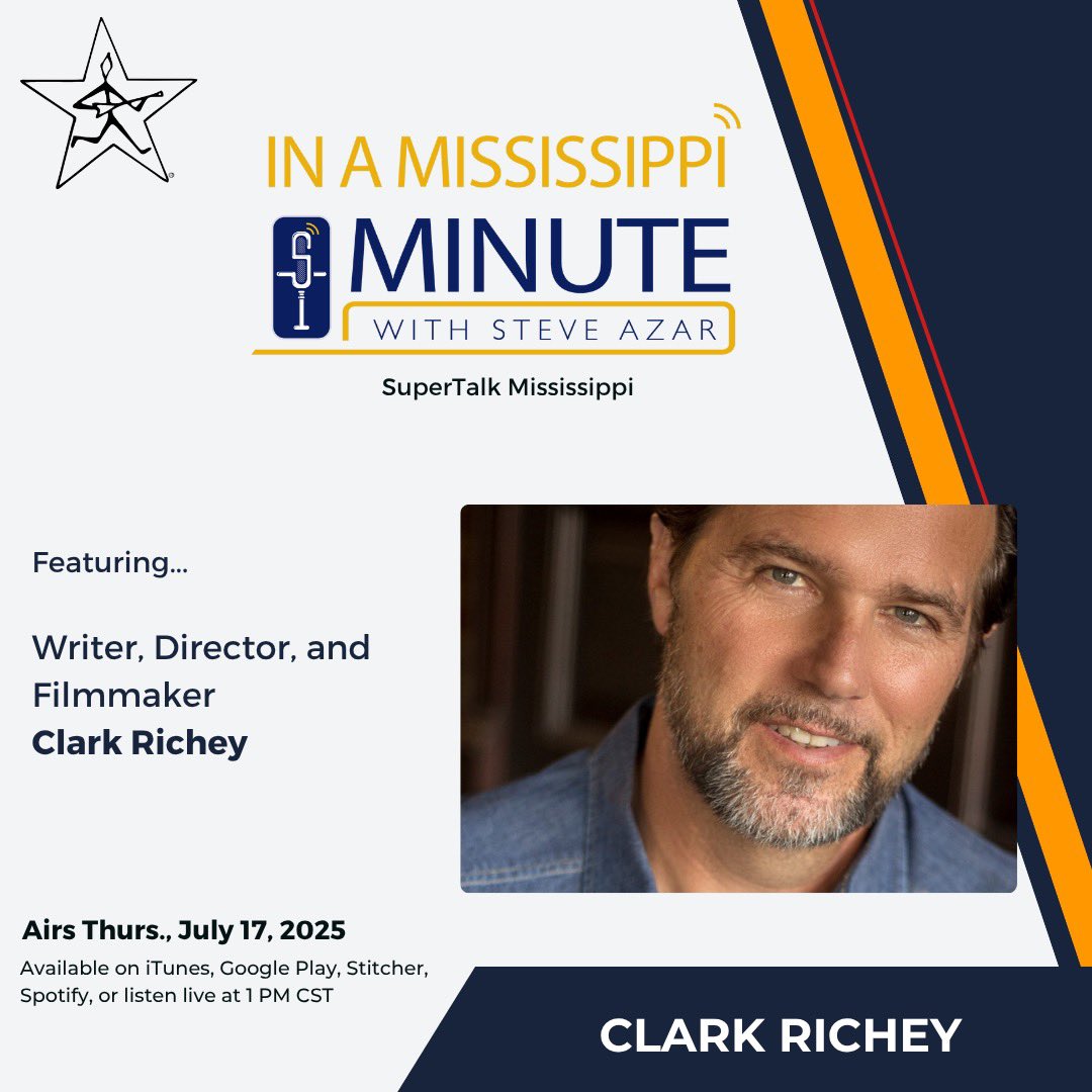Steve Azar (@steveazar) on Twitter photo My guest today on In A MS Minute is Clark Richey, writer, director, and filmmaker. Tune in on <a href="/supertalk/">SuperTalk Mississippi</a> radio & check out our podcast everywhere.
#superiorcatfish @visitms @guarantybank @prrofficial #dancingrabbitgolfclub @sherinsauce <a href="/IDHTBMTM/">I Don’t Have To Be Me ‘Til Monday</a> My guest today on In A MS Minute is Clark Richey, writer, director, and filmmaker. Tune in on <a href="/supertalk/">SuperTalk Mississippi</a> radio & check out our podcast everywhere.
#superiorcatfish @visitms @guarantybank @prrofficial #dancingrabbitgolfclub @sherinsauce <a href="/IDHTBMTM/">I Don’t Have To Be Me ‘Til Monday</a>