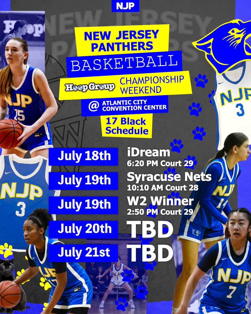 Can’t wait to get back on the court with my 17U Black team for our last tournament!!! <a href="/nj_panthers/">NJ Panthers</a> it’s been a great ride, coaches don’t miss out on the finale! #earnedit 🐾

<a href="/Fhsladywarrior1/">Fhsladywarriors</a> <a href="/CoachJKreie/">Jimmy Kreie</a>