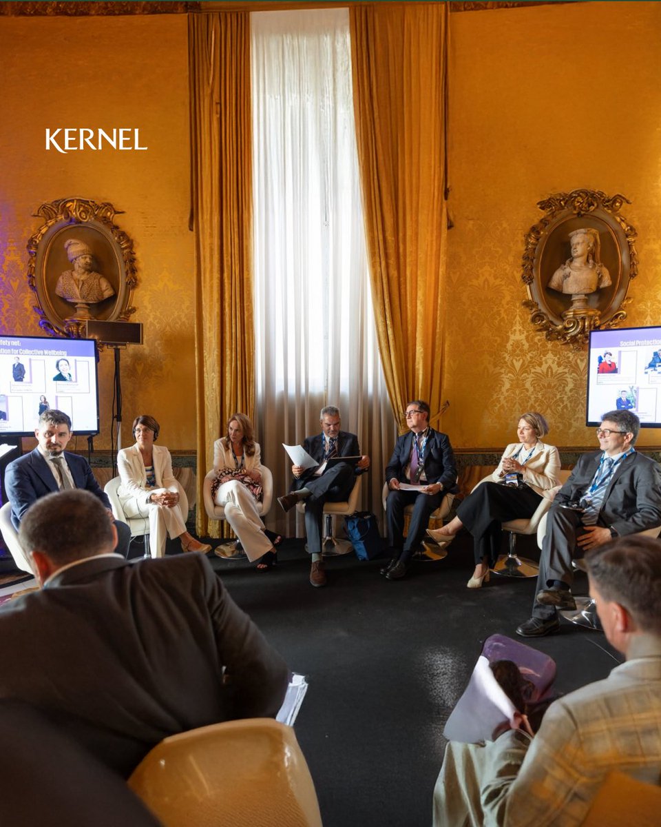 🤝 We took part in the official side event ahead of URC2025, hosted by KPMG.

Kateryna Spivakova, Director of Communications and Government Relations at Kernel, joined the panel discussion “The Social Safety Net: Social Protection and Innovation for Collective Well-Being.”

At
