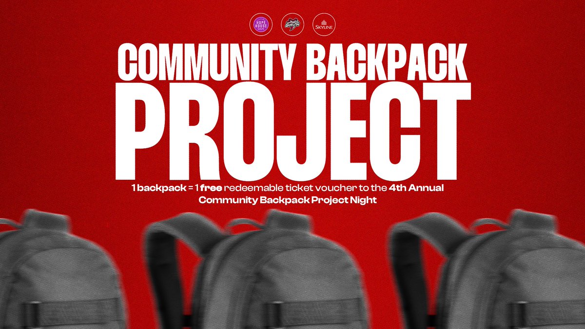 Hope House is seeking out donations of unused backpacks!🎒

When you make a donation of a new backpack you will receive one free redeemable ticket voucher to the 4th Annual Community Backpack Project Night.

More | bit.ly/4eAjpmh