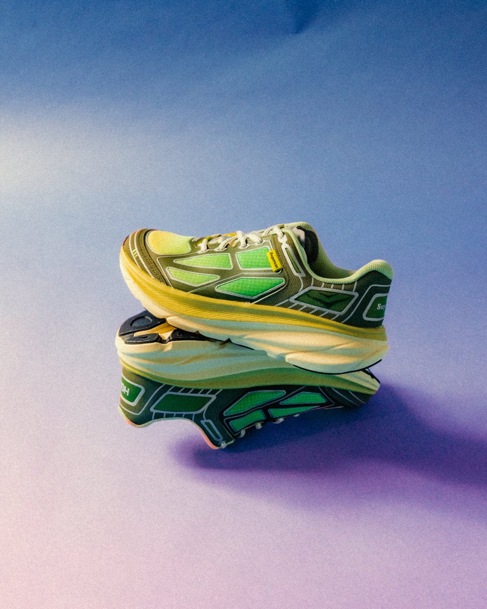 WishATL's tweet photo. Coming Soon: @hoka joins forces with Supervsn to deliver the Clifton One9 — a collision of performance and purpose. Fusing HOKA’s technical edge with Supervsn’s creative spirit, this pair brings together the core elements of both brands: movement, intention, and vison. https://t.co/EGtZRKZCcM