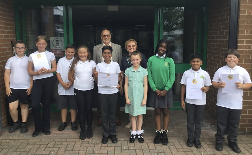 This afternoon our RotaKids group were awarded the Excellence Award to recognise the hard work they have put into the group since it was formed. A huge thank you to Terry and Barbara from the Rotary Club who came and presented the award and special certificates to our Y6 leavers.