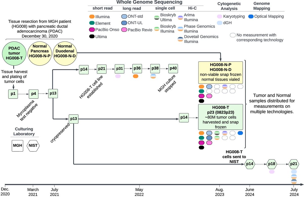 Possibly the most comprehensively sequenced #PancreaticCancer cell line of all time!
Development and extensive sequencing of a broadly-consented Genome in a Bottle matched tumor-normal pair 
nature.com/articles/s4159…