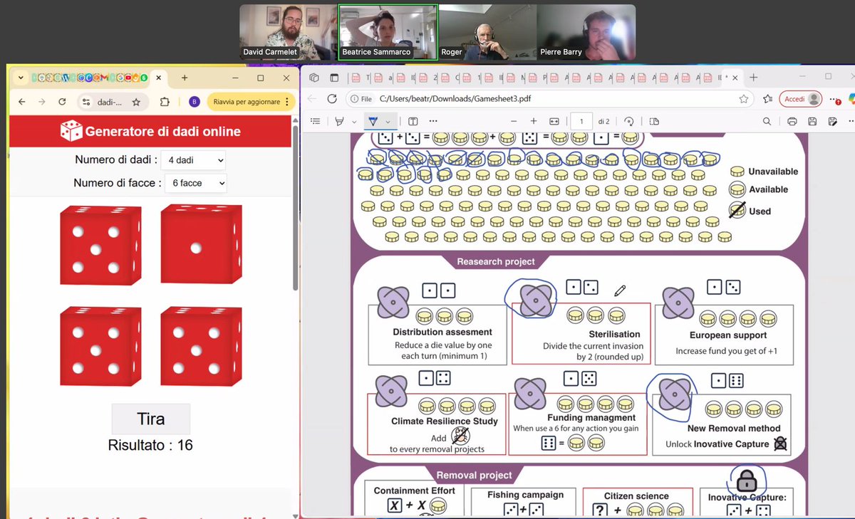 FraRaff_Delfina's tweet image. 🎮 Playtesting in progress! 👾
Our semestral gathering wasn’t just about research—it was also the perfect chance to test our board game in action 🦀🎲💪🐚
Huge thanks to everyone who jumped in—your feedback is 🔥!
More updates coming soon… 👀
#SciComm #evolution #consgen