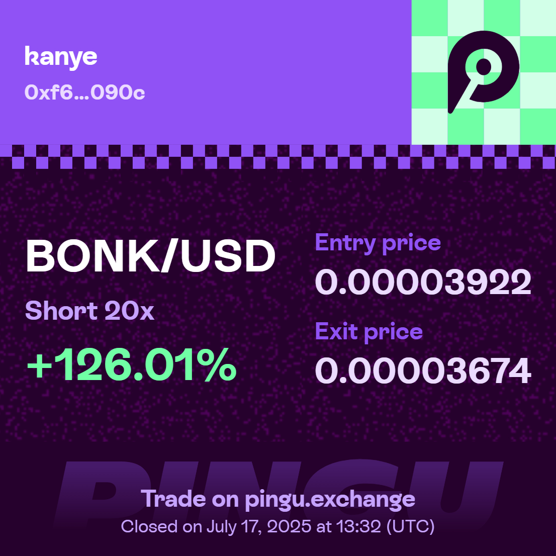 thanks #BONK <a href="/PinguExchange/">PINGU</a> 0xf6012d1707F8fd53247368234D94623Dc2bE090c #PinguXMonad