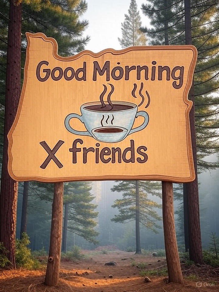 Good Morning from the great state of OREGON. Would love to know which state y’all are living 🇺🇸