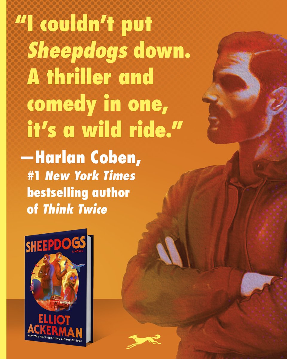 AAKnopf's tweet image. The countdown is on. SHEEPDOGS by @elliotackerman hits bookstores August 5, and early readers are raving about it!
penguinrandomhouse.com/books/775346/s…
