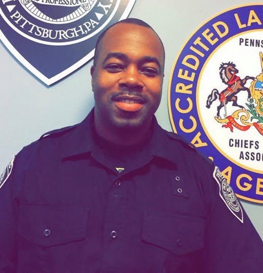 PghPolice's tweet image. On this day, we remember our brother and friend, Pittsburgh Police Officer Calvin Hall, who lost his life on July 17, 2019.
His words "Time for me to make a difference" are written outside the Officer Calvin M. Hall Public Safety Center where he worked and for which it is named.
