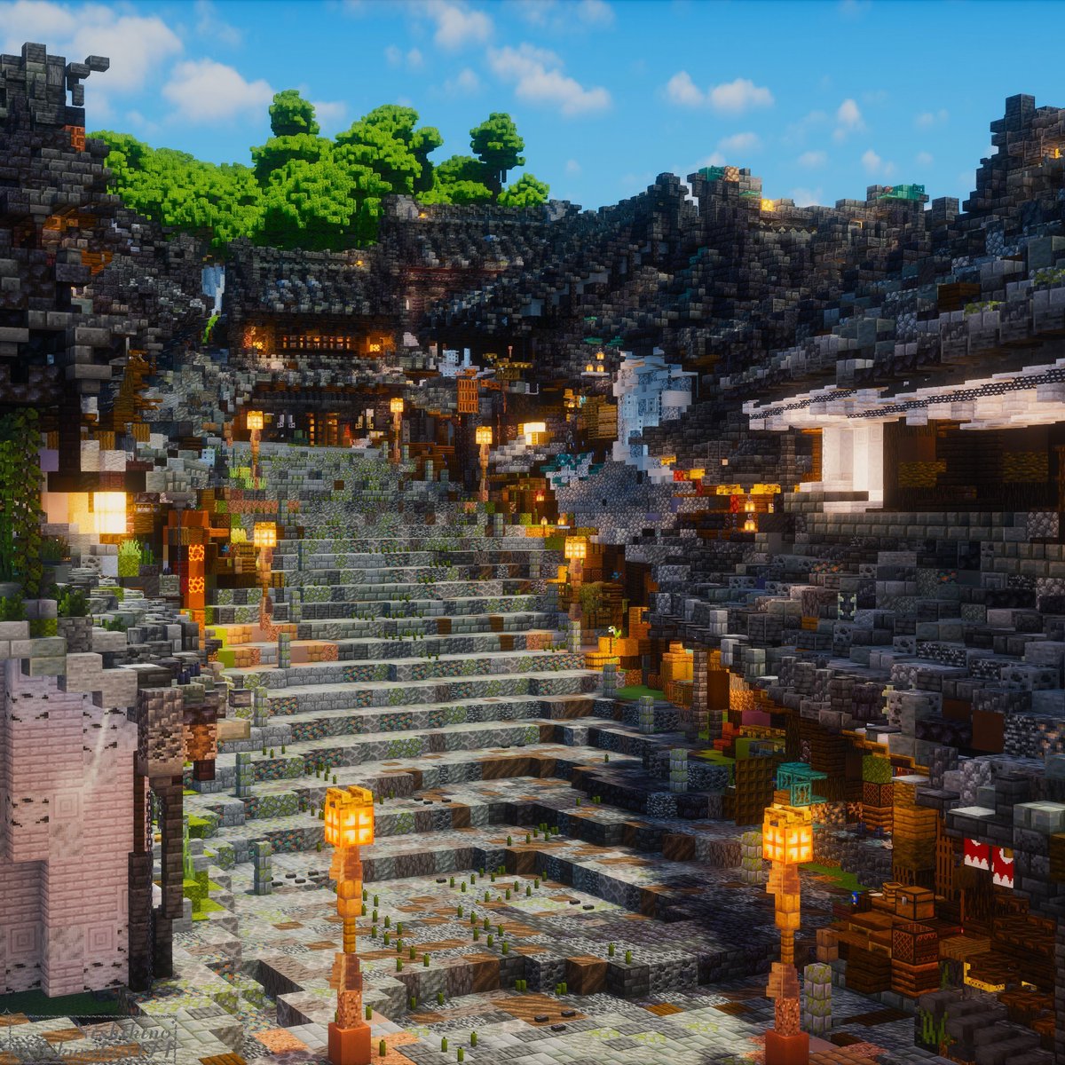 MikuNiki5471's tweet image. 和風の街並み
#Minecraft #Minecraftbuilds #Minecraft建築コミュ #和風建築