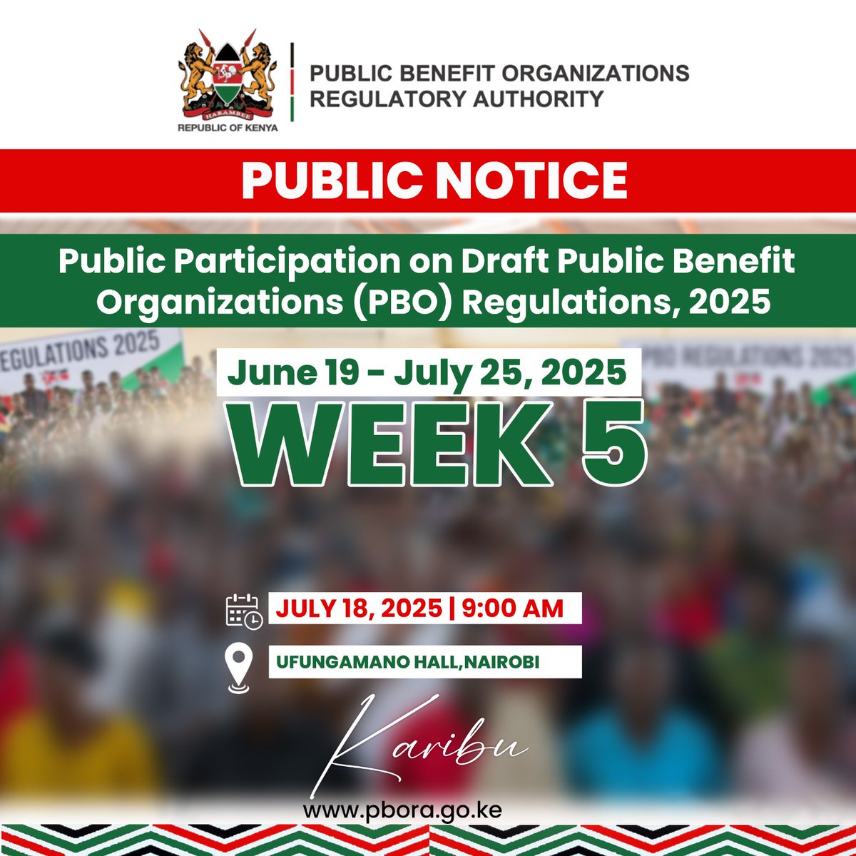 Public Participation on PBO Draft Regulations, 2025 at Ufungamano House, Nairobi on July 18, 2025. Karibuni! ^RC #PBORegulations2025