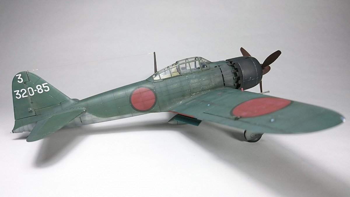 ModelTora's tweet image. #見た人も無言で零戦をあげる