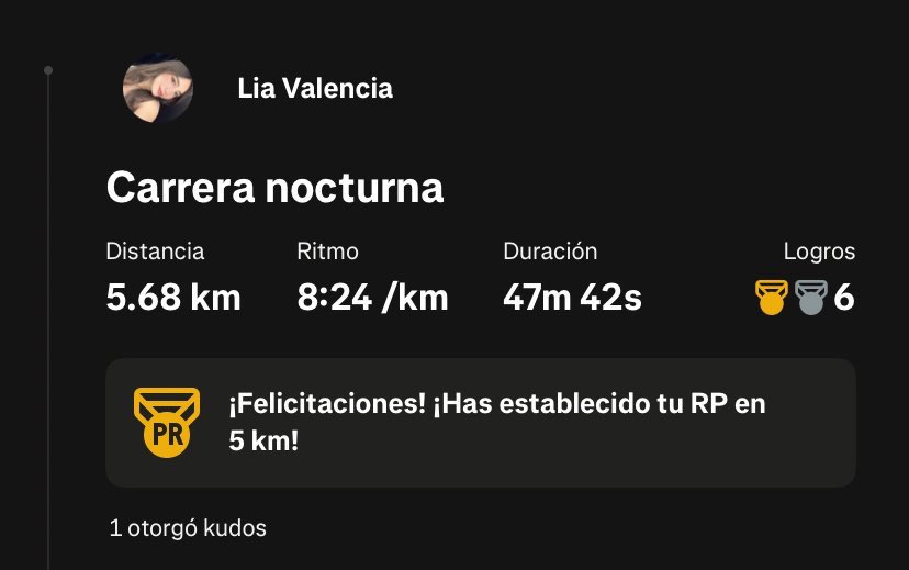 LiaValencia_S's tweet photo. Me emociona tanto, porque antes ni llegaba al 1K sin sentir que me iba a vomitar. https://t.co/86IQ0Nqbku