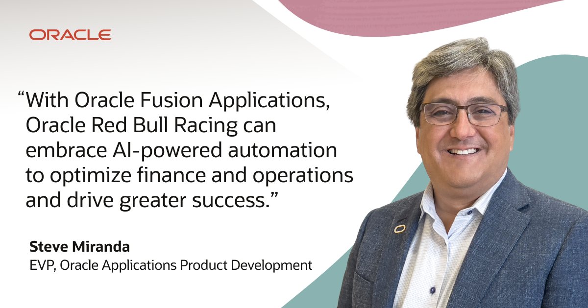 Red Bull Racing is increasing productivity, reducing costs, and optimizing its team performance with Oracle Fusion Applications for finance, HR, and customer experience. social.ora.cl/60164hteq