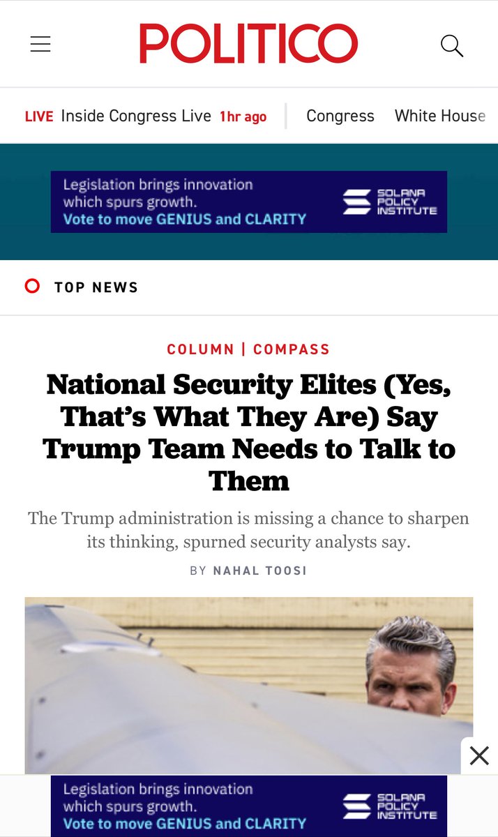 BIG day for our industry today. <a href="/SolanaInstitute/">Solana Policy Institute</a> is out front &amp; center advocating for passage of CLARITY and GENIUS. Let’s move on these important bills!