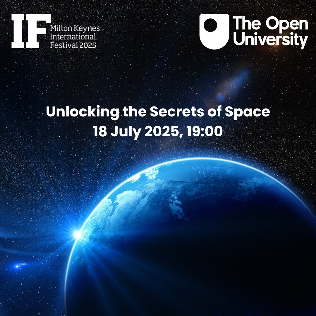 OU_STEM's tweet image. 🚀 Unlock the Secrets of Space with the Open University!
Join top space experts for a stellar evening of discovery, Q&As & future-gazing.
📍 Milton Keynes
🗓️ Fri 18 | 🕖 7PM | Ages 16+
🎟️ ifmiltonkeynes.org/event/unlockin…