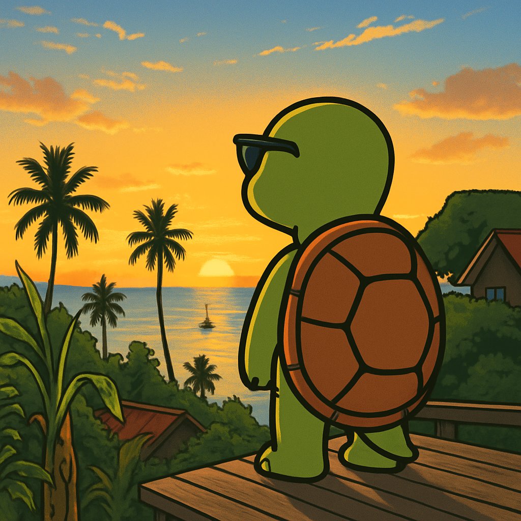 SLOMOTheTurtle's tweet photo. Can I get a GM?
#GoodMorning #Vibes #Sunrise #TurtleLife #CryptoCommunity #SLOMO https://t.co/dDejgmOZaD