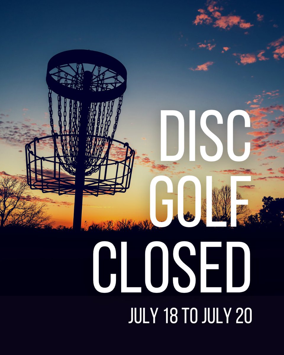 kentoncounty's tweet photo. 𝗔𝘁𝘁𝗲𝗻𝘁𝗶𝗼𝗻, 𝗱𝗶𝘀𝗰 𝗴𝗼𝗹𝗳 𝗳𝗮𝗻𝘀! Our disc golf course at Lincoln Ridge Park will be closed to the public Friday, July 18, to Sunday, July 20, for the Nati Big 3 hosted by The Nati Disc Golf. https://t.co/3t3AyPums4