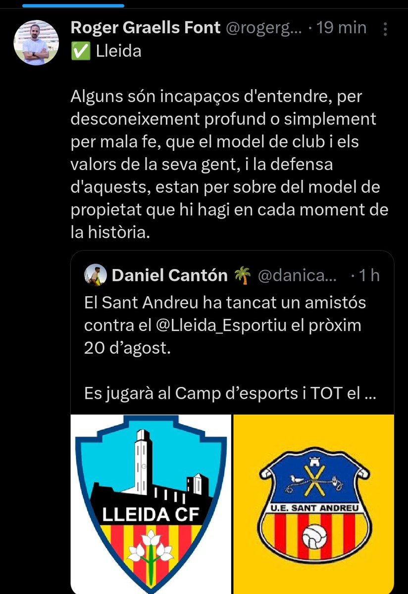 GuanyaremVdG's tweet image. Atacar l'Europa utilitzant un bon gest del seu club amb el Lleida.
Reconec que aquesta no l'havia vist venir