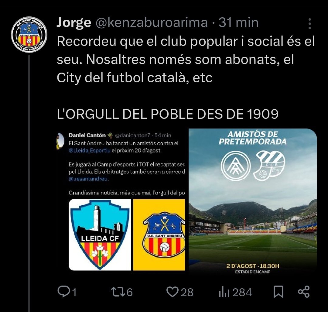 GuanyaremVdG's tweet image. Atacar l'Europa utilitzant un bon gest del seu club amb el Lleida.
Reconec que aquesta no l'havia vist venir