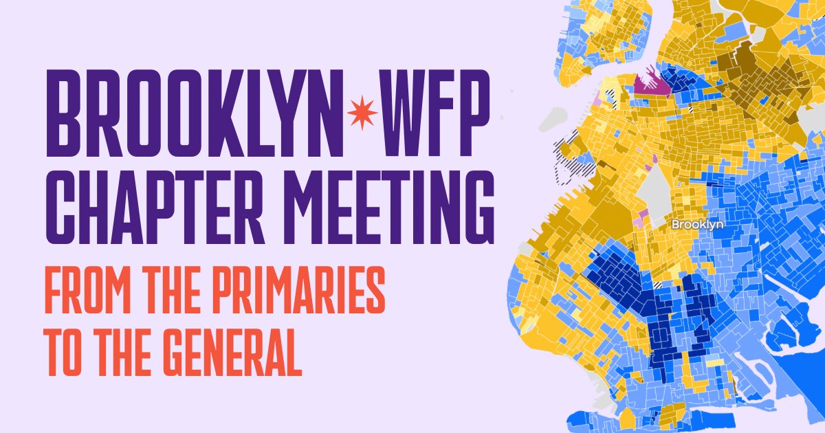 SyedAAli's tweet image. Hey Brooklyn! We won big this spring. Join the Brooklyn Chapter of @NYWFP tonight to debrief and talk about where we go from here.
We’ll be joined by @kaymsanto, who we are going to work to send to City Hall this November! mobilize.us/ny-wfp/event/7…