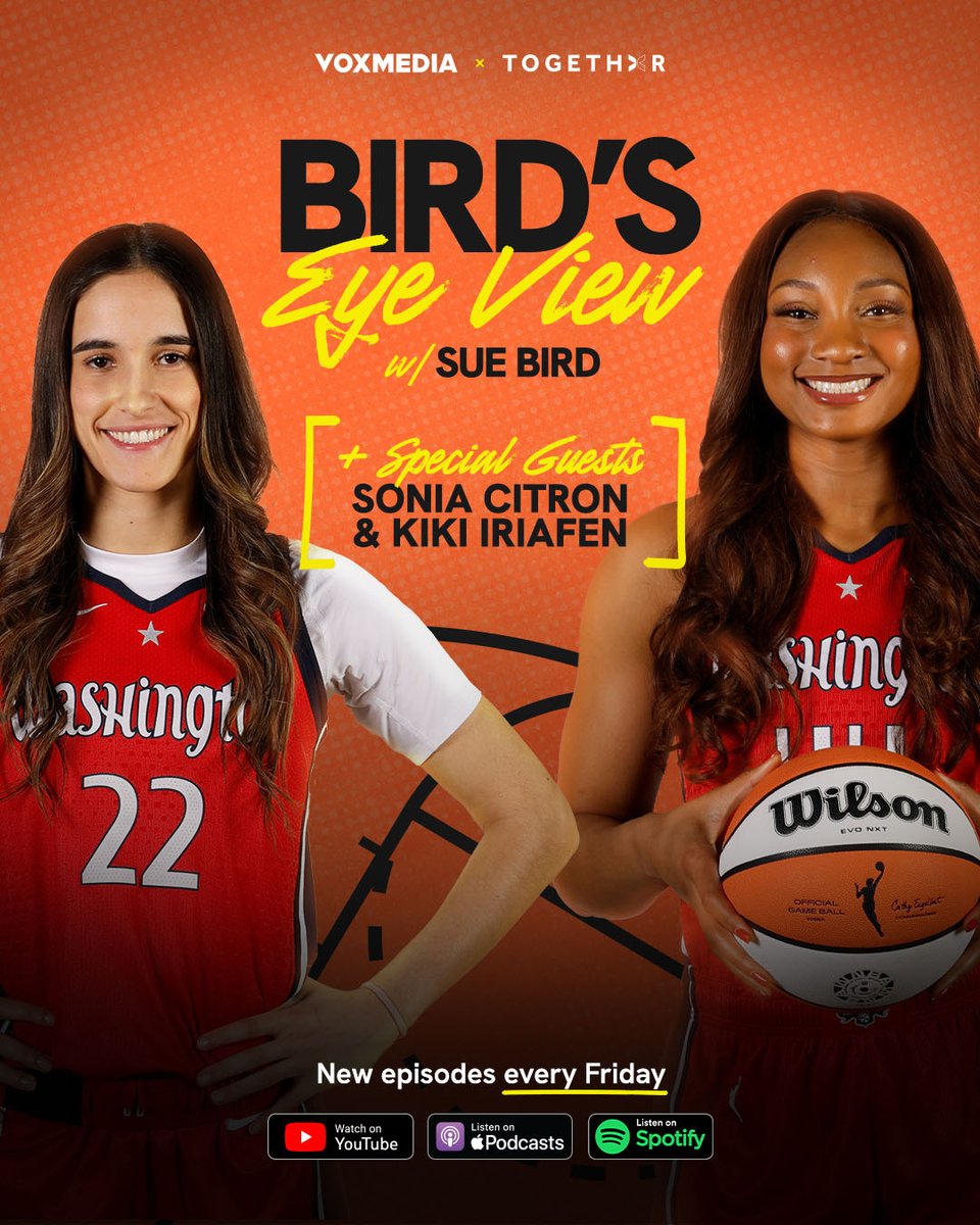 BEVpod_'s tweet image. From college to the capital🏀
@WashMystics rookies @kikiiriafen & @CitronSonia are on the mic this week🔥
🎧Episode drops tomorrow: bit.ly/3FZJpKW