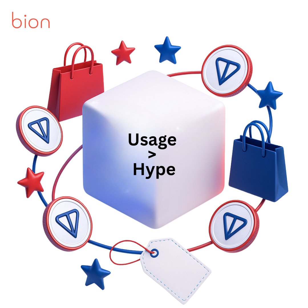 bion_app's tweet image. don’t build a web3 app that collects dust.

build one people actually use ~ daily.

→ 1 clear use case (shopping)
→ daily hooks (spin, streaks, vouchers)
→ real rewards (TON, USDT, cryptoback)

no noise. no fluff.
just utility that sticks.

#web3payment #cashback #crypto…