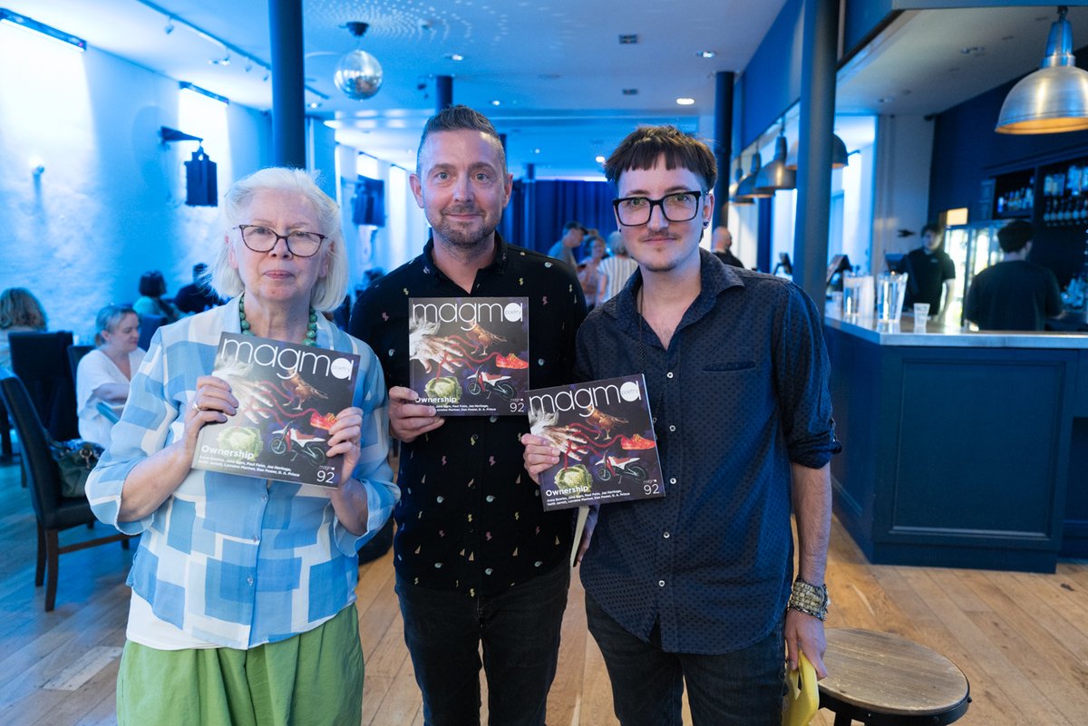 magmapoetry's tweet image. Wonderful evening celebrating the launch of our latest issue Magma 92 - 'Ownership' at the fantastic Seven Dials Club in Covent Garden last night!
Head over to our Instagram account for photos of all the readers by @pennydampier
magmapoetry.com/archive/magma-…