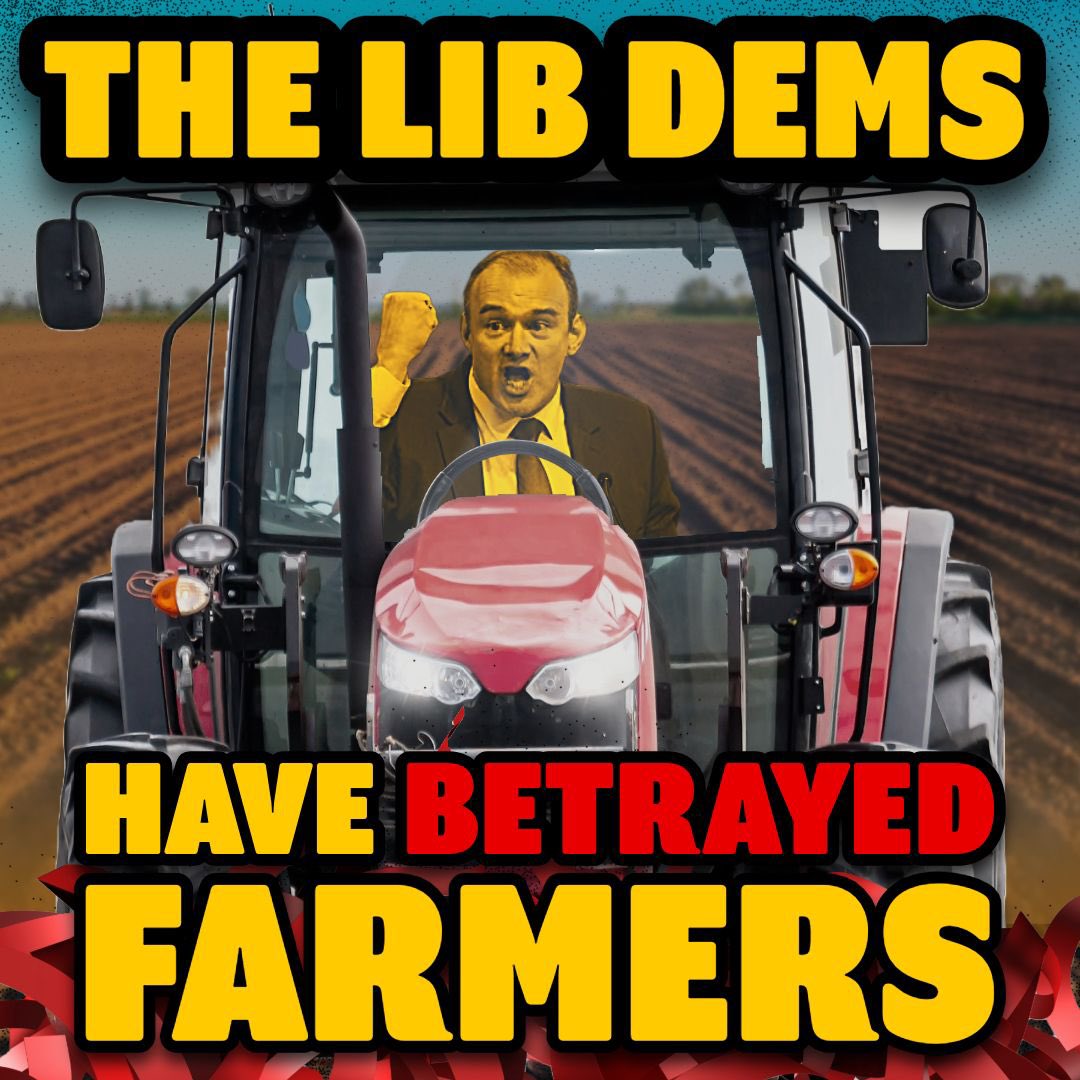 griffitha's tweet image. Last night, the Lib Dems betrayed farmers.
They voted against our amendment to exempt farms from 300 pages of employment red-tape.
Because of their vote we narrowly lost — now hard-working farmers will suffer for it.
The Lib Dems are not on the side of British farmers.