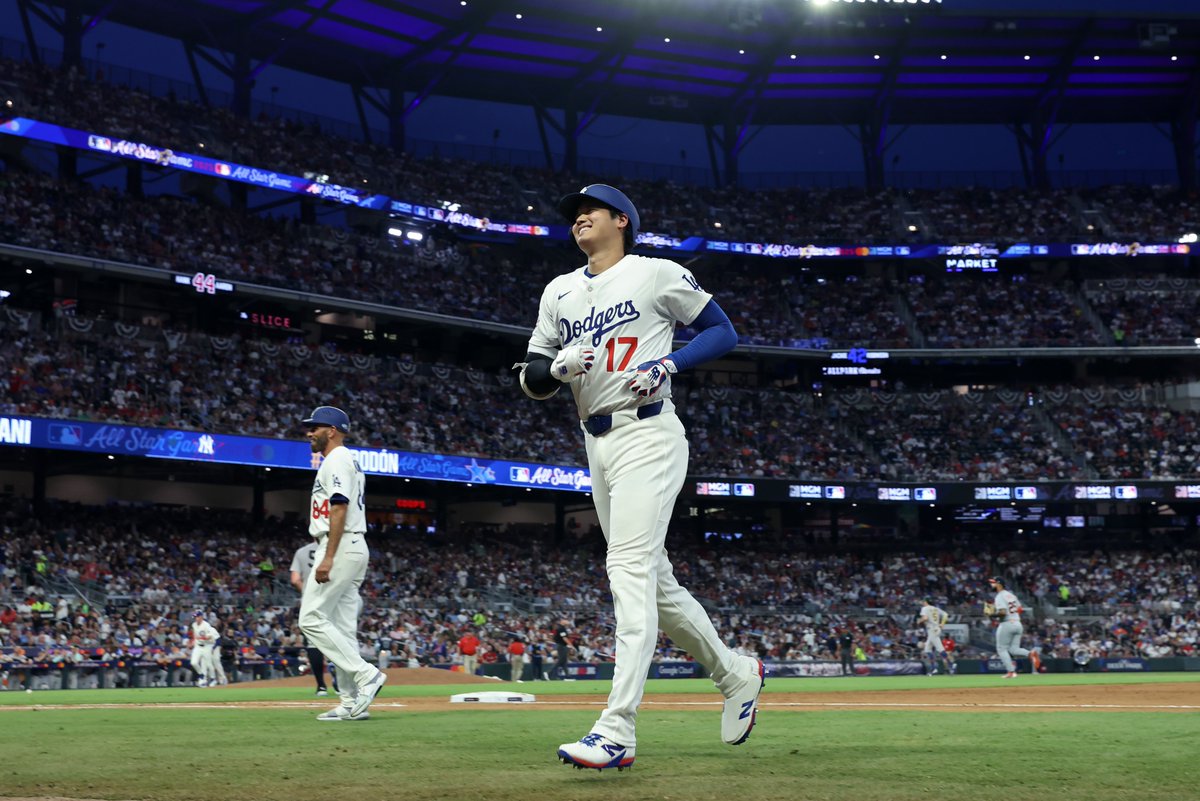 OptaSTATS's tweet image. Shohei Ohtani has 27 multi-run games, the most any player has had at the All-Star break.
He’s scored multiple runs in 28.4% (27/95) of his games this season, on pace to be the highest percentage in a season with 50+ games played since Jimmie Foxx in 1939 (29.8%).