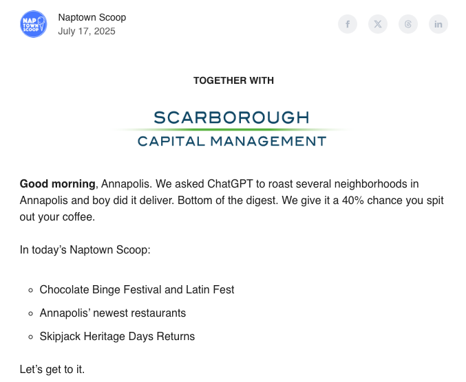 The Local Newsletter Guy | Ryan Sneddon🍦 tweet media