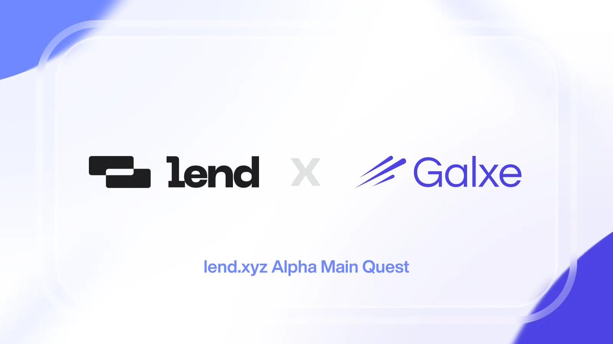 Galxe Quest (@galxequest) on Twitter photo Discover <a href="/lendxyz/">Lend | Tokenized Real Estate Operations</a> and earn 🏠
Interact with Lend’s Alpha, test key features, and stack Lend points. Lucky participants will win $USDC prizes: g.xyz/lend-quest Discover <a href="/lendxyz/">Lend | Tokenized Real Estate Operations</a> and earn 🏠
Interact with Lend’s Alpha, test key features, and stack Lend points. Lucky participants will win $USDC prizes: g.xyz/lend-quest
