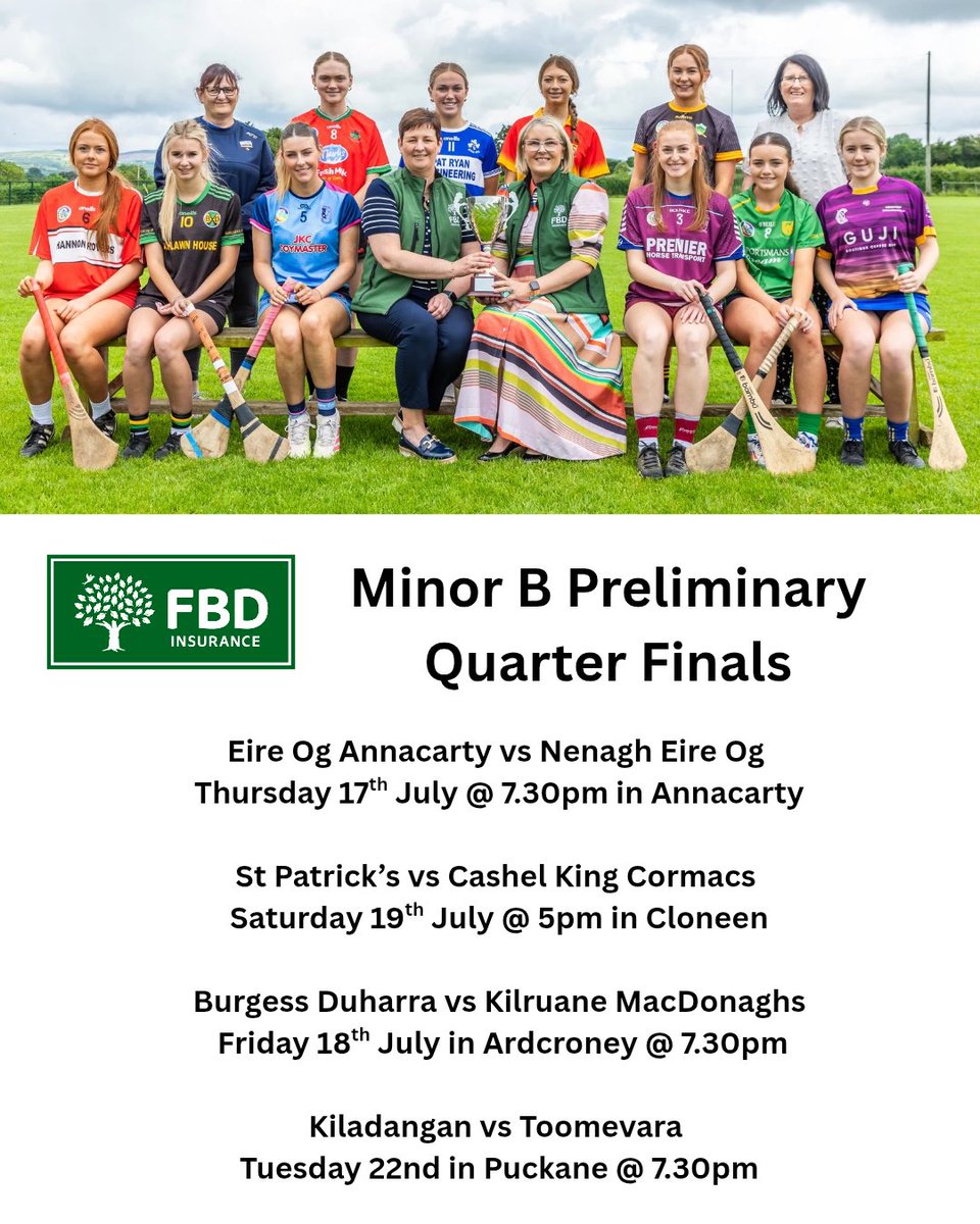 ✅The first of the Minor B Preliminary Quarter Finals kicks off this evening