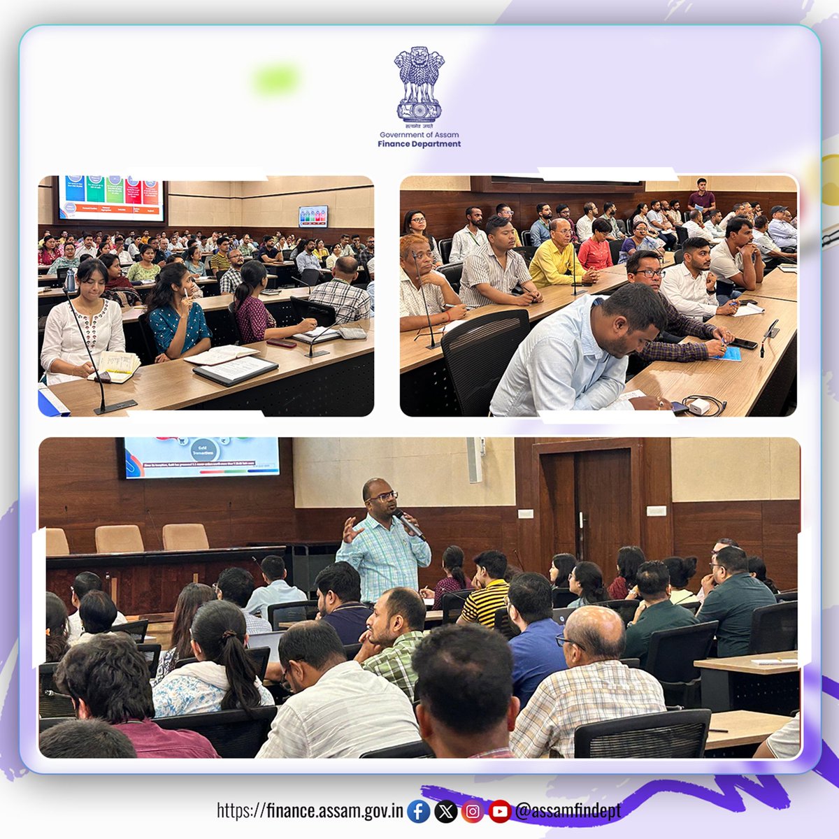 AssamFinDept's tweet image. A special session on 'Busting Myths around Procurement on GeM' was held today at Janata Bhawan for the officials of the Finance Department and its directorates. The insightful and interactive session was led by our in-house expert Amit Mohapatra.
#GeM #GoodGovernance #procurement