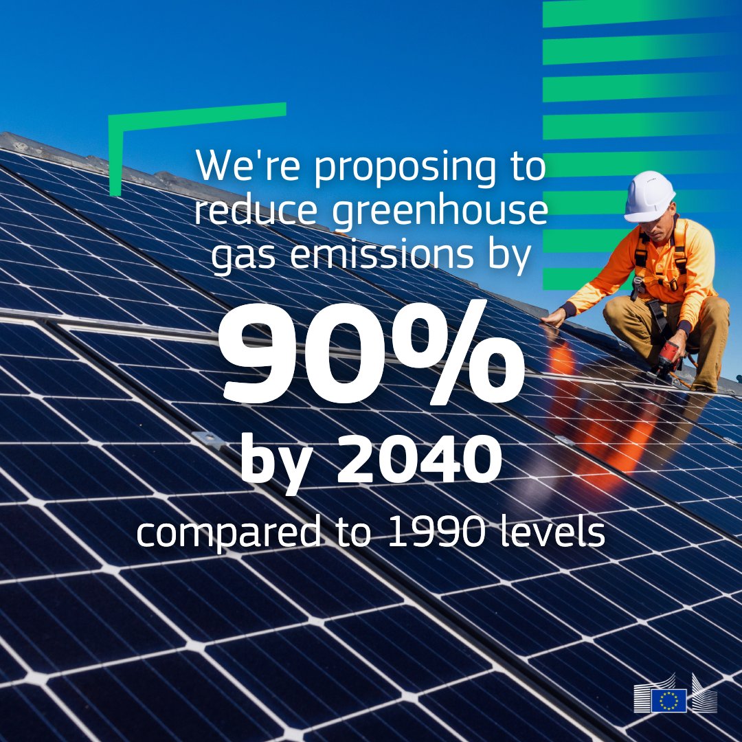 Energy4Europe's tweet image. 🚨 We've proposed a 90% reduction in greenhouse gas emissions by 2040! 📉
A crucial step towards climate neutrality by 2050 🌟
Learn more about our proposal below, and let's work together to create a sustainable future for all Europeans 👇
europa.eu/!3fpPhk