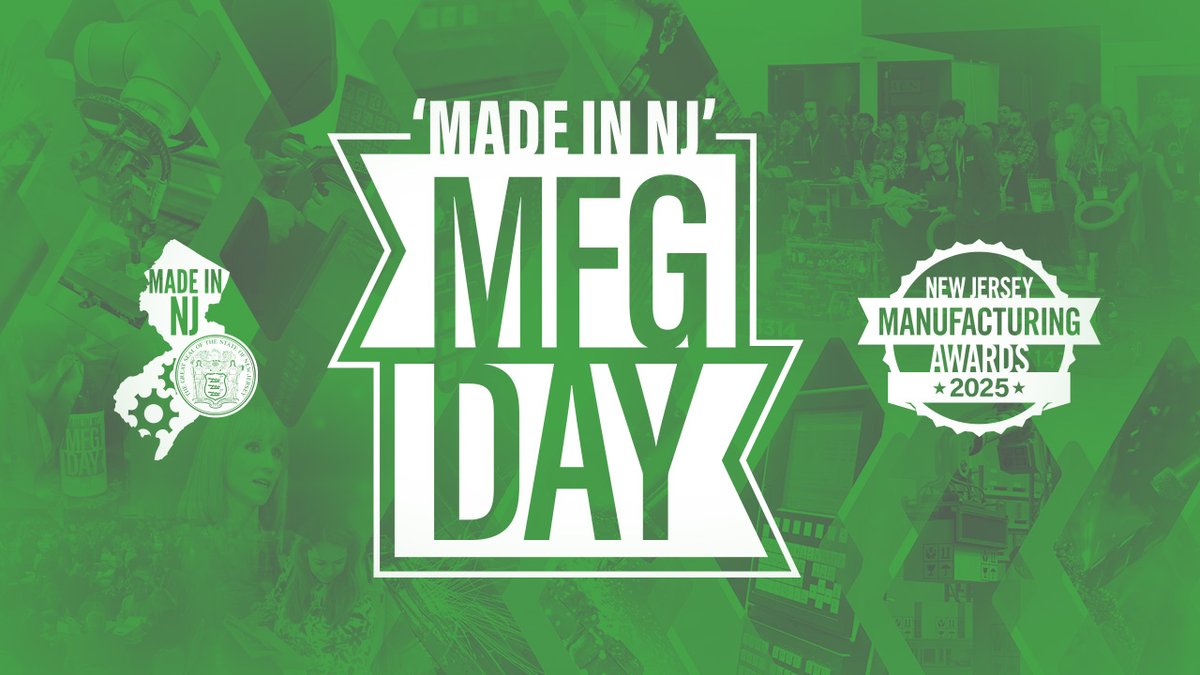 Early Bird tickets are LIVE for this year's 'MADE in NJ' Manufacturing Day!

Secure your spot at the event where NJ’s top manufacturers connect, learn, and lead.

PLUS: hear from both gubernatorial candidates — don’t miss it: ow.ly/cJXE50WqIzJ

#MadeInNJ #NJManufacturing