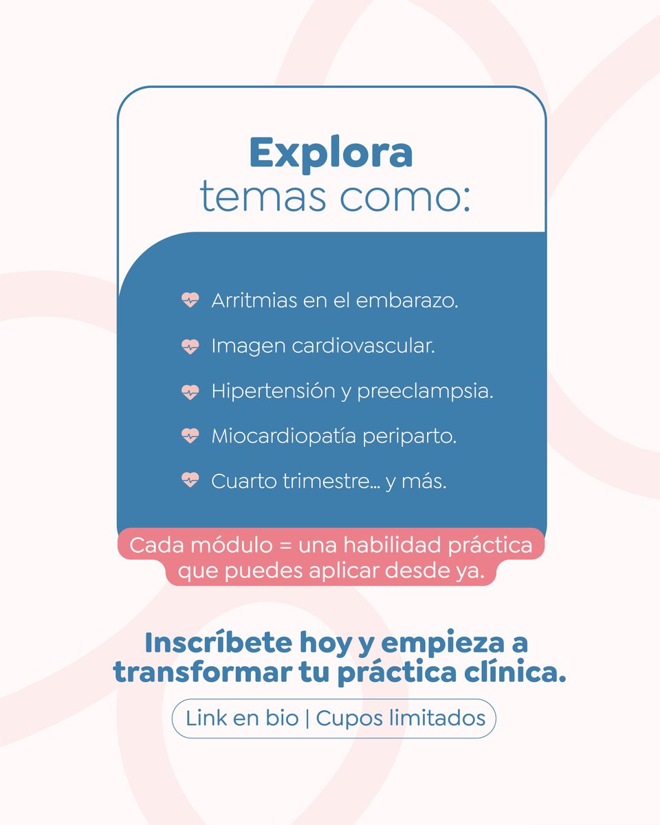 cdcdo_'s tweet image. ¿De qué está hecho el CDC? De contenido que salva vidas.
Conoce 23 módulos para transformar tu atención a la mujer gestante.🌟
🤰Del ECG a urgencias reales.
🎓 Más que un curso, es cuidar dos corazones.
🔗 Inscríbete y asegura tu cupo.
#CuidandoDosCorazones #CursoCDC
