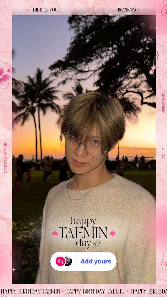 HiiThisIsOrang's tweet photo. ✨Let’s celebrate Taemin’s day with
use this Instagram Story template and let’s brighten Taemin Day together.  May it bloom like pansies everywhere~ 

link: https://t.co/KUccFzKgbE

#mypansiesfortaemin #taemin #태민 https://t.co/PKoh2hGzBO