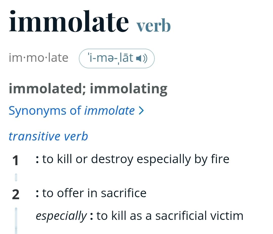 RikWainman's tweet photo. @Nexxo00 @JackWestcottJR @ShroomUnleashed @FeiPo6 Sorry bro, immolation is reserved for death by burning. https://t.co/Q2niFkbWiO