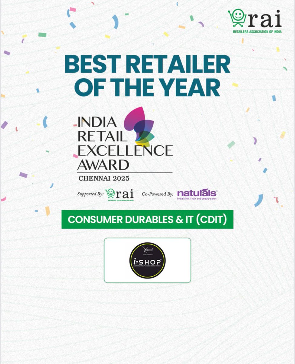 🏆 Proud Moment! 🏆
We're honored to be named Best Retailer of the Year in Consumer Durables &amp; IT at the India Retail Excellence Award 2025 in Chennai! 🎉

<a href="/innokaiz_india/">INNOKAIZ INDIA LIMITED</a> <a href="/ishopinnokaiz/">iSHOP Innokaiz</a> <a href="/FuehrerCapital/">Fuehrer Capital</a> 

#IREA2025 #BestRetailer #iSHOP #RetailExcellence #ConsumerDurables