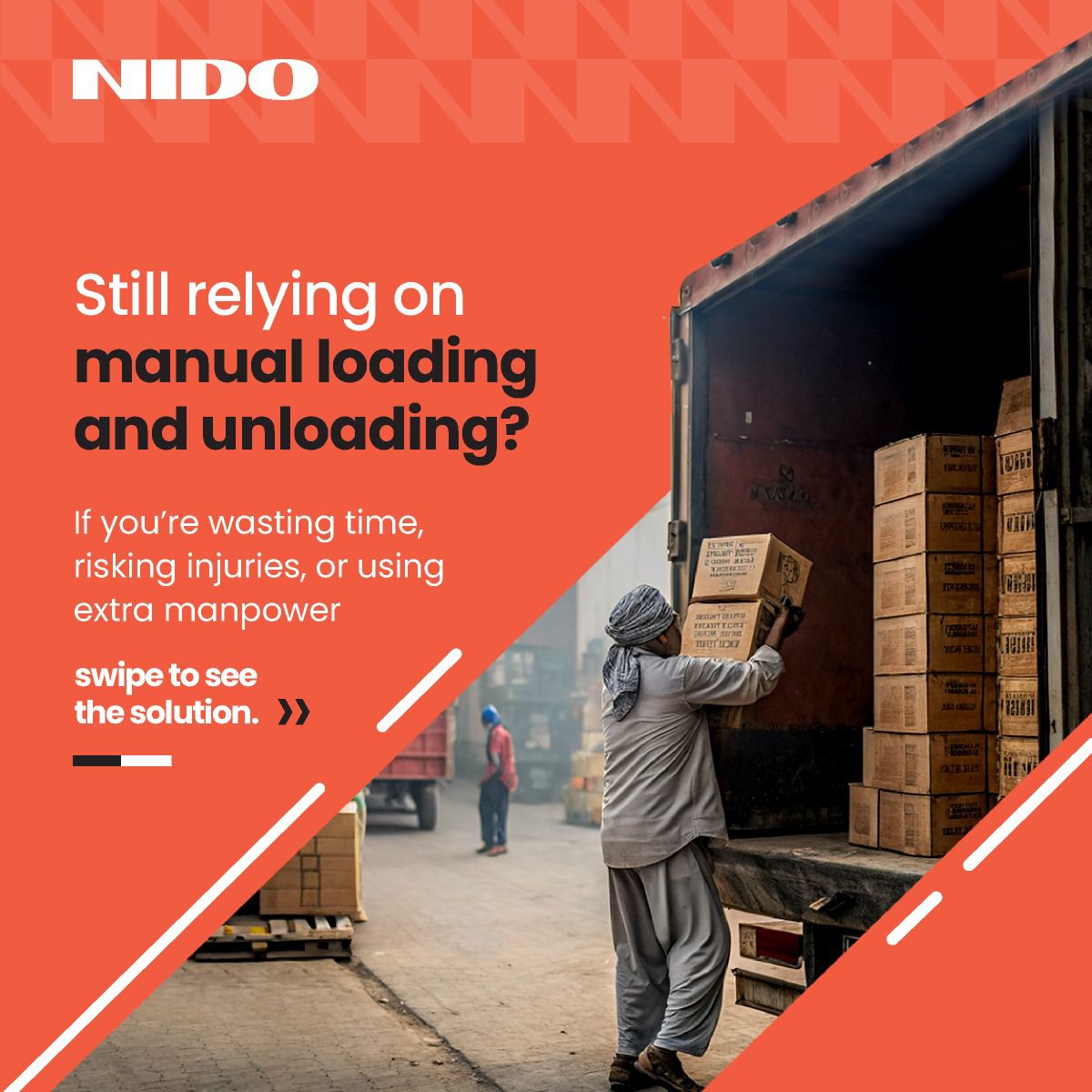 nidomachineries's tweet photo. Manual loading slowing you down?
NIDO’s REGULUS Telescopic Conveyor cuts loading time by 60%, reduces injury risks &amp; halves labour needs.
✔Fixed. 
✔Mobile. 
✔Dock-less. 
Fits any layout.
📩 sales@nidoautomation.com | ☎ +91 85914 02016
#NIDO #WarehouseTech #TelescopicConveyor https://t.co/Rvj1xZHs17
