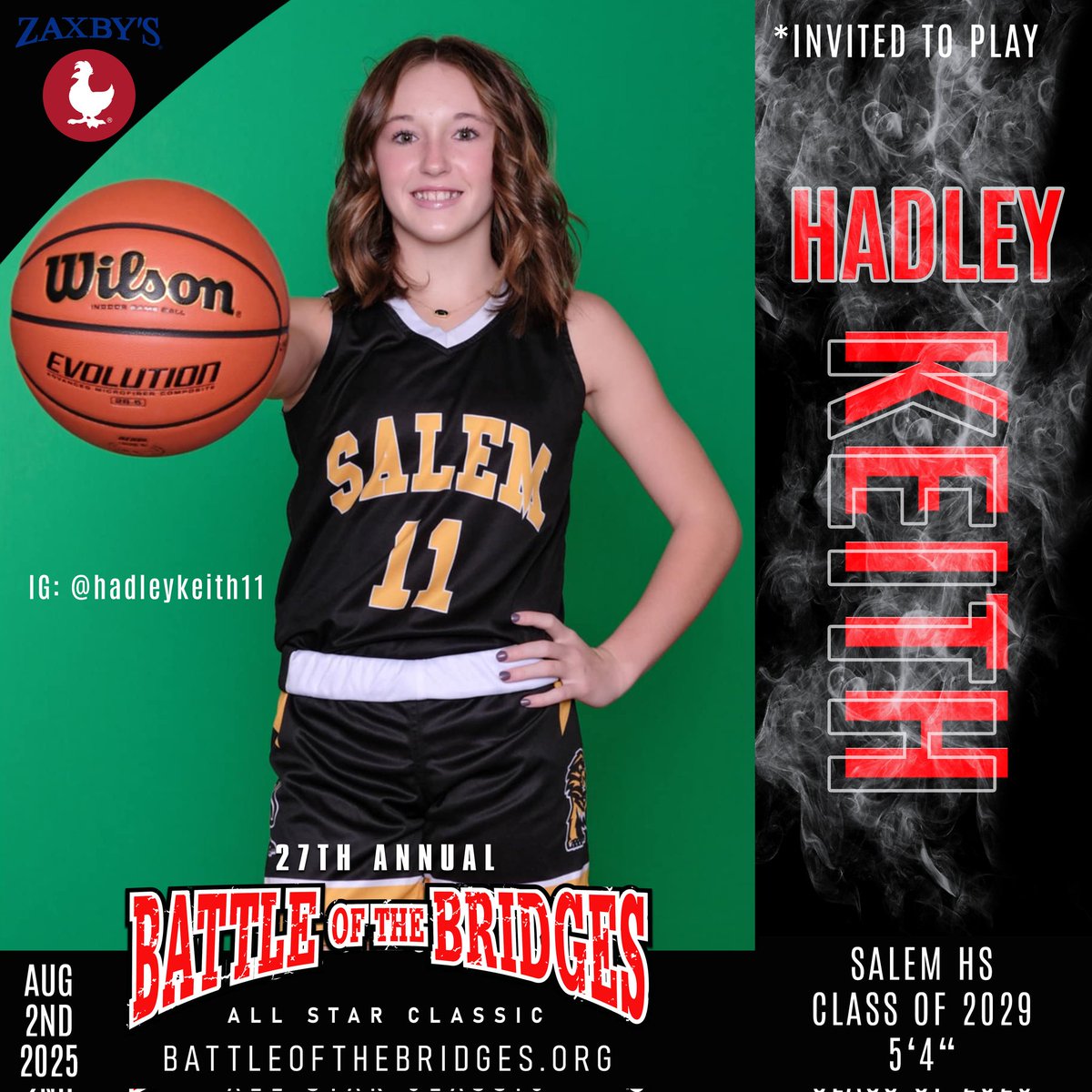 Gary Darby (@teamhoopsdotcom) on Twitter photo Hadley Keith IG @hadleykeith11 Salem HS 2029 5'4" invited,
Battle 2025 Hotline
502-819-HOOP(4667)
battleofthebridges.org
<a href="/joshcookNT/">Josh Cook</a> <a href="/brittdelbarba/">Britt Del Barba</a> <a href="/FocusProgoggles/">TheFocusPro</a> <a href="/KendrickHaskins/">Kendrick HaskinsWave</a> <a href="/KevinHarris_IU/">Kevin Harris</a> <a href="/TomLaneWDRB/">Tom Lane</a> <a href="/riseupsports1/">Rise Up Sports Media</a> <a href="/Zaxbys/">ZAXBYS</a> <a href="/sports_cj/">Courier Journal Sports</a> <a href="/ADChernoff/">Andrew Chernoff - WISH-TV</a> <a href="/BenPeineWeather/">Ben Peine</a> Hadley Keith IG @hadleykeith11 Salem HS 2029 5'4" invited,
Battle 2025 Hotline
502-819-HOOP(4667)
battleofthebridges.org
<a href="/joshcookNT/">Josh Cook</a> <a href="/brittdelbarba/">Britt Del Barba</a> <a href="/FocusProgoggles/">TheFocusPro</a> <a href="/KendrickHaskins/">Kendrick HaskinsWave</a> <a href="/KevinHarris_IU/">Kevin Harris</a> <a href="/TomLaneWDRB/">Tom Lane</a> <a href="/riseupsports1/">Rise Up Sports Media</a> <a href="/Zaxbys/">ZAXBYS</a> <a href="/sports_cj/">Courier Journal Sports</a> <a href="/ADChernoff/">Andrew Chernoff - WISH-TV</a> <a href="/BenPeineWeather/">Ben Peine</a>