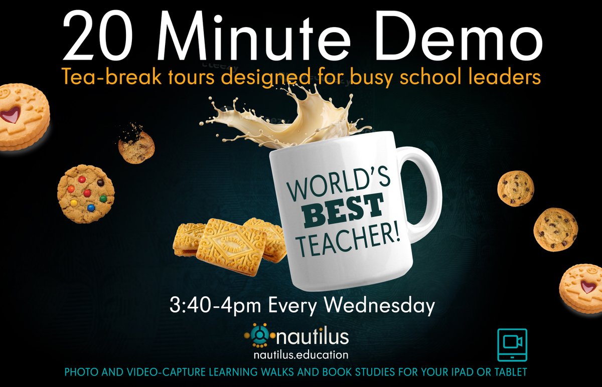 NautilusEdu's tweet image. 🫖Picture it. 3:40pm The corridors fall silent, the kettle gently boils...
Time to reflect.
In the next 20 mins, we'll show you how to use an iPad to self-evaluate, leaving you brimming with ideas and inspiration.
Learn more
my.demio.com/ref/JhhrJwZtwO…
nautilus.education🦈