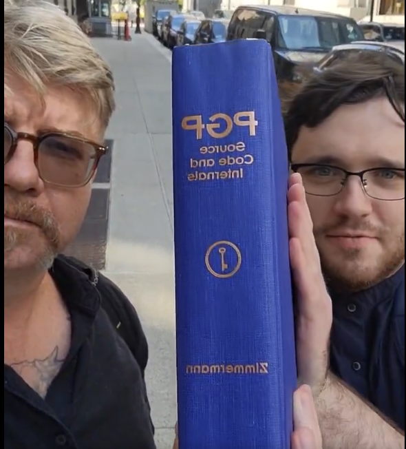 L0laL33tz's tweet photo. 20 years ago, the US Government tried to make the contents of this book illegal. 

Today, it inspired the development of almost every encrypted app we use, from Signal to email and VPNs.

They lost then, and they will lose again now. https://t.co/opzQDnVRlV