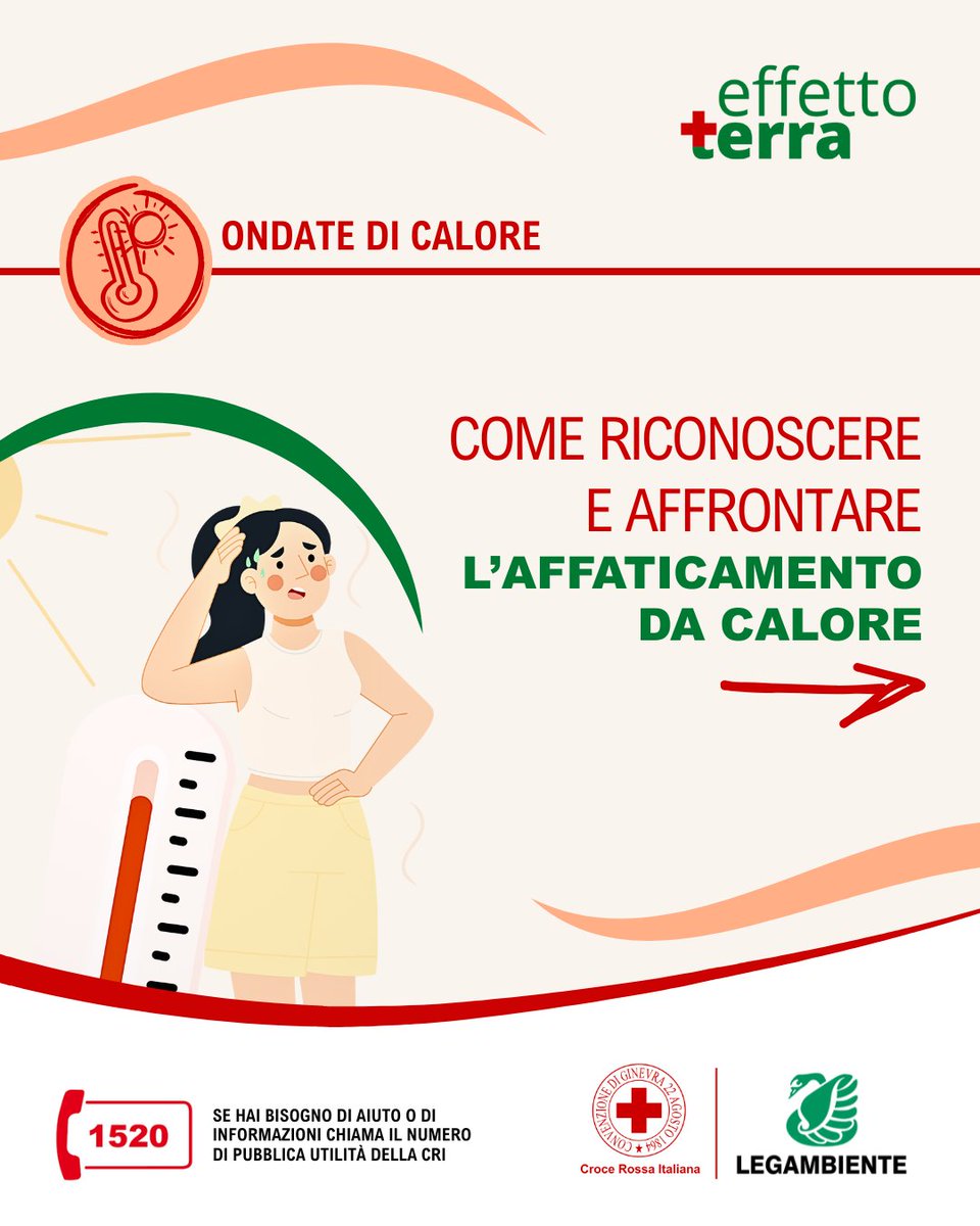 cripadova's tweet image. ⚠️ Attenzione: potresti salvare una vita leggendo questo post!
🔥 In queste giornate molto calde i casi di affaticamento da calore sono molto frequenti.
🚑 Scopri come intervenire qualora tu o qualcuno intorno a te si trovasse in difficoltà!
#CriPadova #CroceRossaItaliana