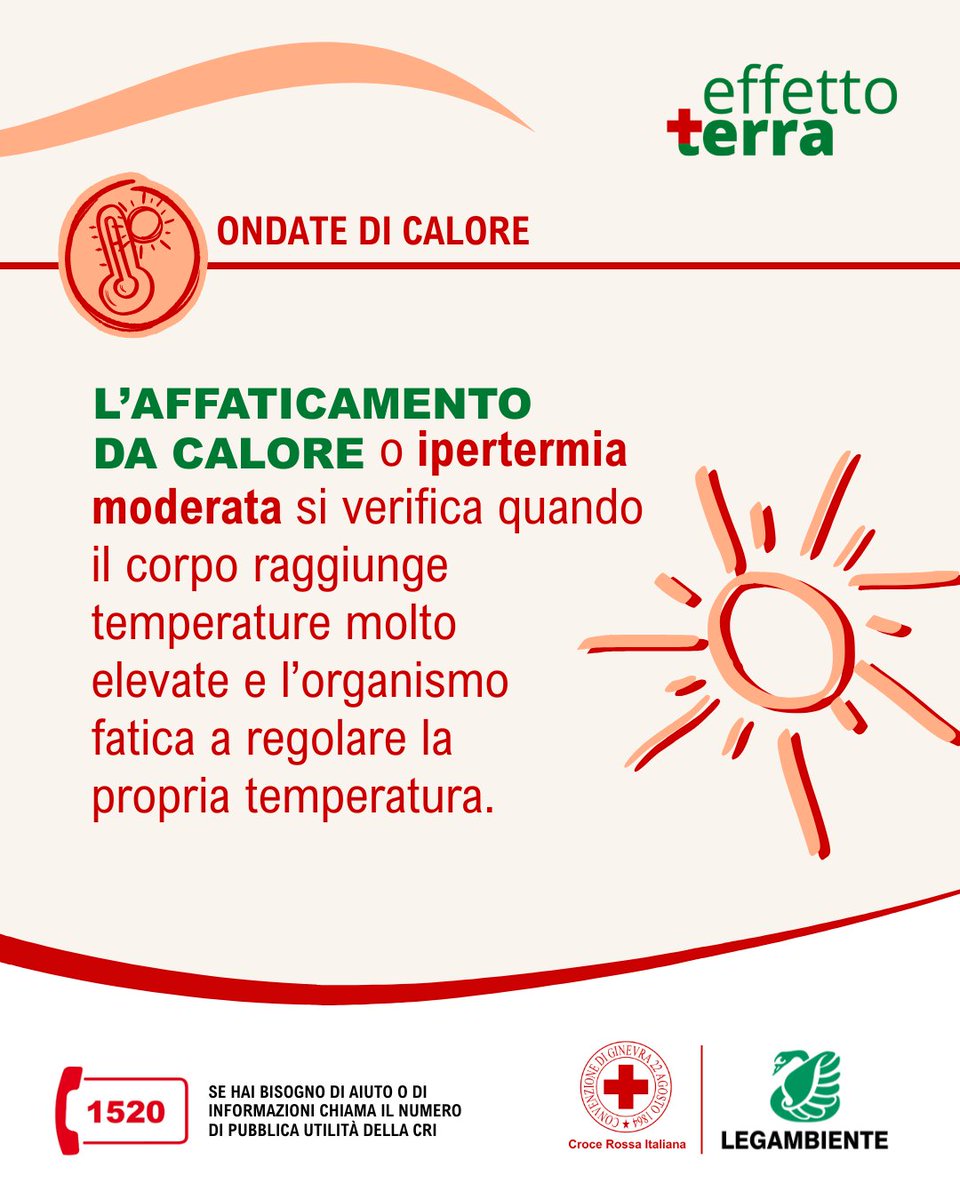 cripadova's tweet image. ⚠️ Attenzione: potresti salvare una vita leggendo questo post!
🔥 In queste giornate molto calde i casi di affaticamento da calore sono molto frequenti.
🚑 Scopri come intervenire qualora tu o qualcuno intorno a te si trovasse in difficoltà!
#CriPadova #CroceRossaItaliana