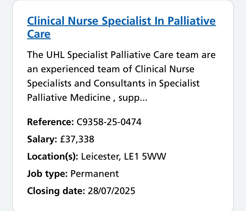 Gayle Hemstock π (@hemstockgayle) on Twitter photo Fantastic job opportunity available.
For more information please email me at Gayle.Hemstock@uhl-tr.nhs.uk
jobs.nhs.uk/candidate/joba⦠Fantastic job opportunity available.
For more information please email me at Gayle.Hemstock@uhl-tr.nhs.uk
jobs.nhs.uk/candidate/jobaβ¦