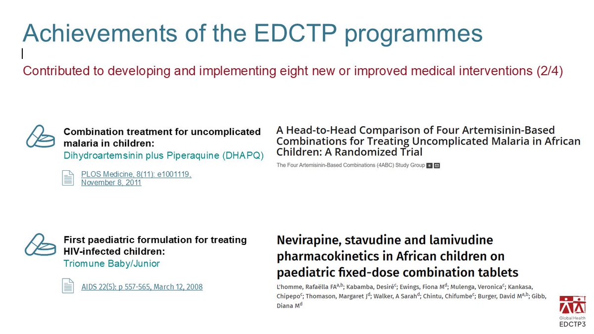 EDCTP3's tweet image. Did you know that 8 medical solutions, funded by @EDCTP, are now improving people's lives and transforming the healthcare landscape?
With some having obtained the EMA's positive opinion, these achievements highlight the magic that happens when EU initiatives come together.