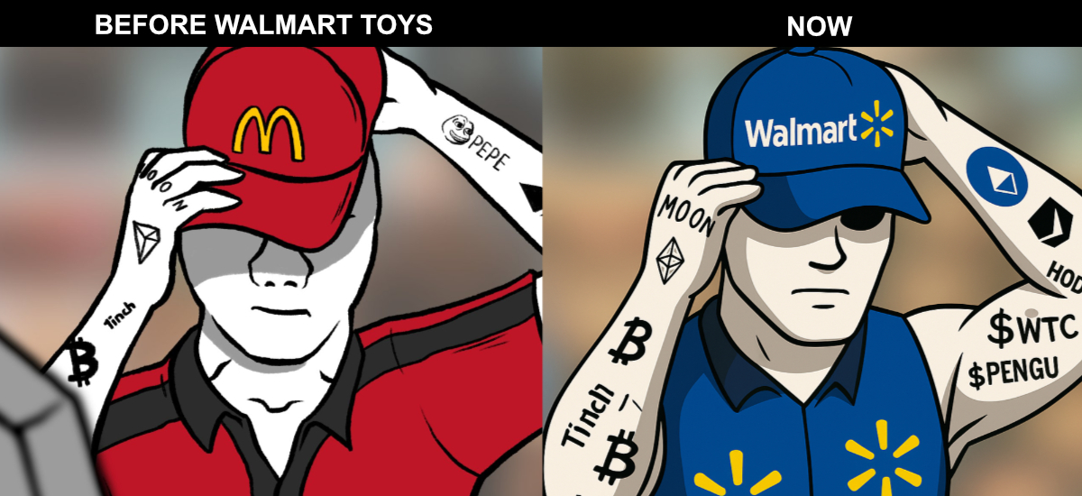 thebagworker's tweet image. Lost everything?
Get a job at Walmart to get 10% off Walmart Toys.